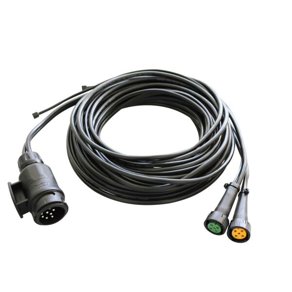 Wiązka 6 m do przyczepy | wtyczka 13-pin + 2 x 5-pin bajonet