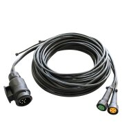 Wiązka 6 m do przyczepy | wtyczka 13-pin + 2 x 5-pin bajonet