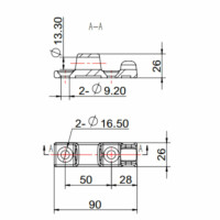 KARTT - zawias burty typu UR-90/BSCH 40-1