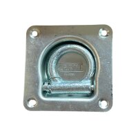 Uchwyt podłogowy wpuszczany do mocowania pasów ładunku 105 x 105 mm