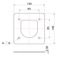 KARTT - Płytka wzmacniająca 140 x 130 mm do 77083