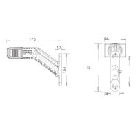 ASP&Ouml;CK - Superpoint IV LED lampa obrysowa lewa 31-3109-017