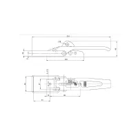 Zaczep burtowy przyczepy zamiennik ZB-01A uchwyt płaski