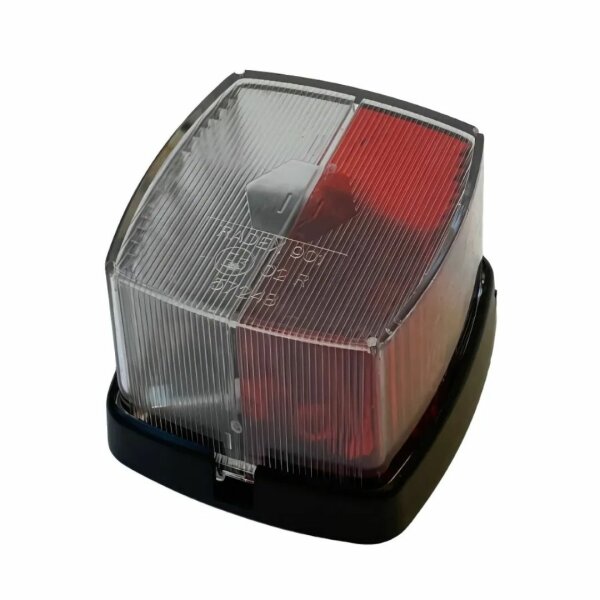 Lampa obrysowa RADEX 901 czerwono/biała
