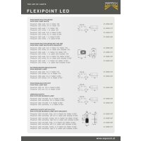 ASP&Ouml;CK Flexipoint lampa obrysowa lewa LED, czerwono/biała z uchwytem 31-6369-047
