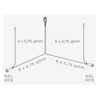 ASP&Ouml;CK wiązka elektryczna 13 PIN, kabel połączeniowy 8 m + 2 przedłużenia DC, złącze 8-PIN Bayonet | 58-2071-117