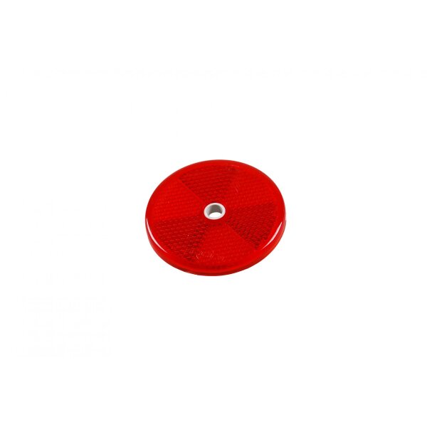 Odblask czerwony ASP&Ouml;CK FI 60 mm z otworem