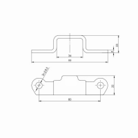 Zapinacz burty (Z-09A), 99 x 25 x 23 mm