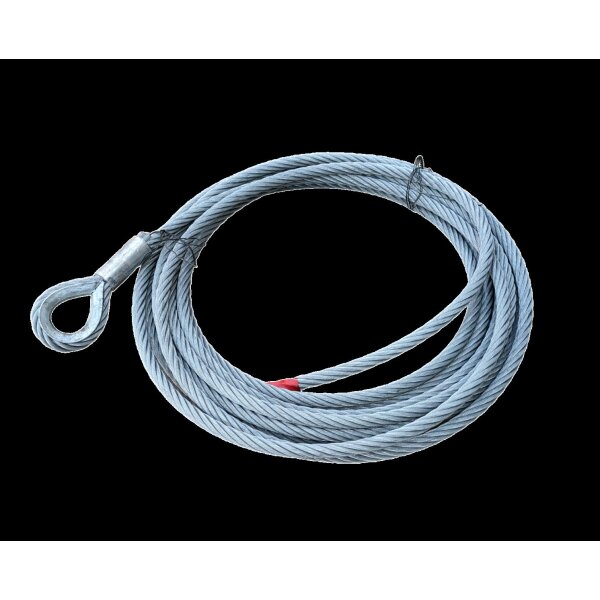 Lina stalowa do wyciągarek FI 18 mm,  15 m, K