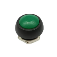 Przycisk chwilowy PBS-33B 250V-1A 12 mm zielony