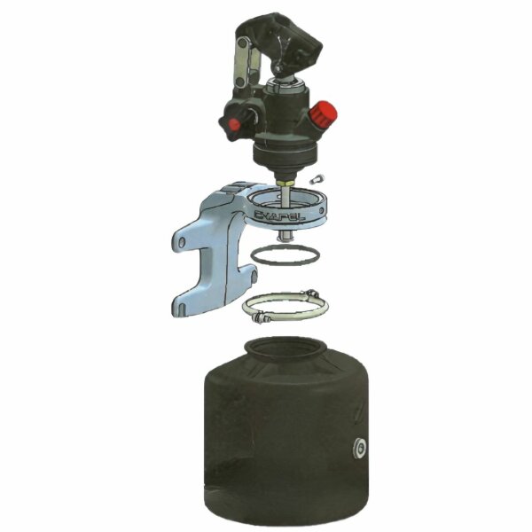 CHAPEL - Adapter montażowy do pomp hydraulicznych na zbiorniki plastikowe