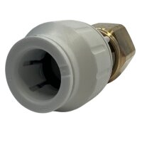 Złączka prosta 15 mm na gwint 1/2" z nakrętką John Guest | PEMSTC1514-FS