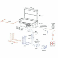 Kuchenka i ogrzewanie diesel 2w1 do kampera / vana  (1,8 kW) z zestawem instalacyjnym WALLAS XC DUO