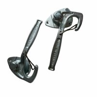 Zamknięcie dźwigniowe kątowe lewe + prawe FBS 172 mm z zabezpieczeniem sprężynowym, stal ocynk