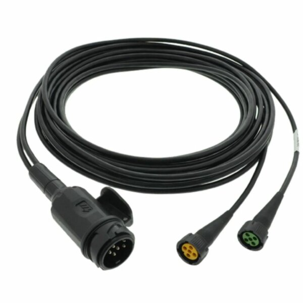 Wiązka 6 m do przyczepy | wtyczka 13-pin + 2 x 5-pin bajonet | ASPOCK 58-2040-517