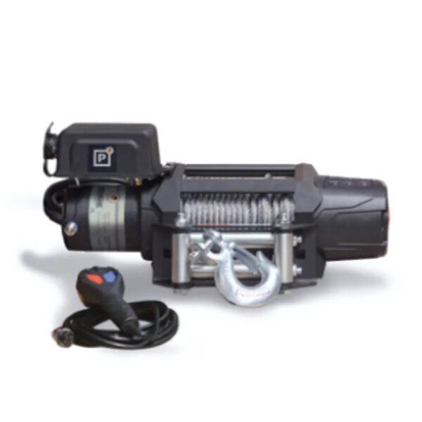 PUNDMANN - 22.2 kN-PR-SM-12V-CE SYNT 2041 kg, lina syntetyczna 15 m x 4.9 mm, standardowy bęben, wyciągarka