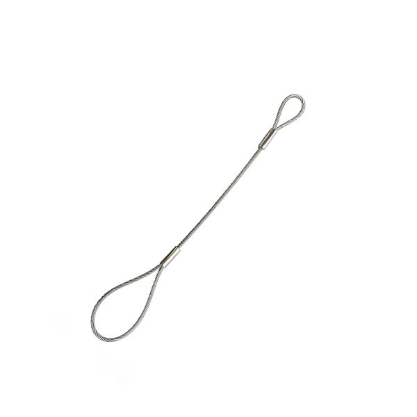 Linka awaryjna w oplocie do przyczep niehamowanych FI 5 mm, 40 cm