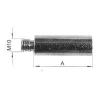 Element dystansowy, ocynkowany, M10 x 50mm