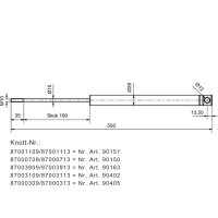 Amortyzator najazdowy KNOTT do KF 17-20, KR 20, KRV 17-20, KV 20HV-A