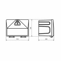 Skrzynka narzędziowa STABILO 510 x 340 x 300 mm, box 500-3