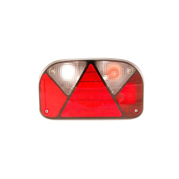 ASP&Ouml;CK - Multipoint II lampa zespolona prawa z podświetlaniem tablicy rejestracyjnej z boku