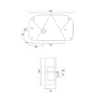 ASP&Ouml;CK Multipoint II lampa tylna prawa | 24-7200-007