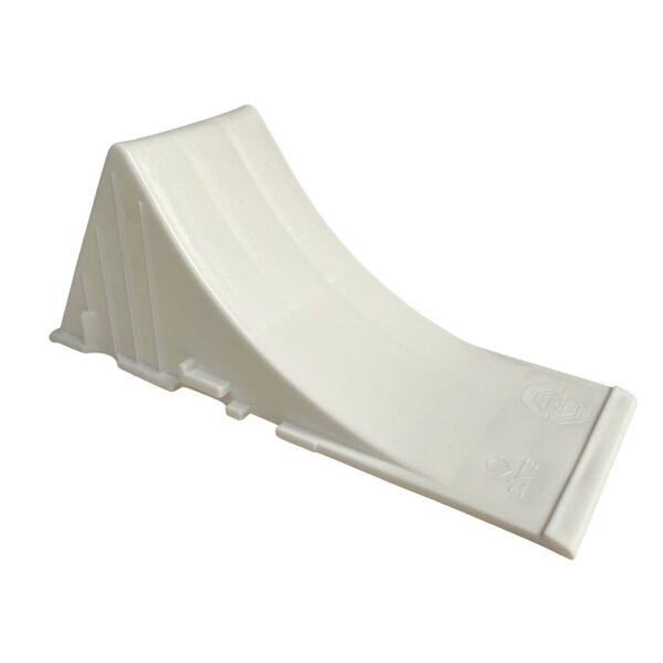 Klin pod koło, 89 x 223 x 92 mm, biały