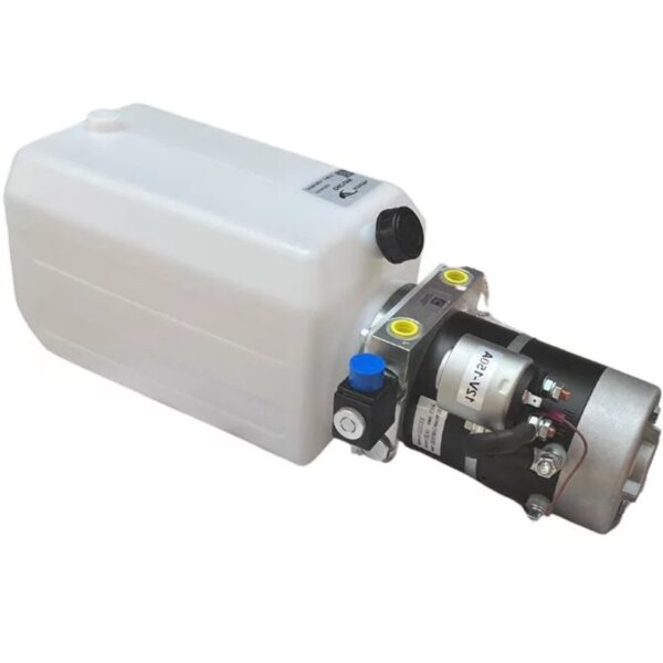 Agregat hydrauliczny 18 MPa, 2.7 CC, 8 L, 12 V, 1.6 kW, DC, 2500 rpm z elektrozaworem G 3/8"