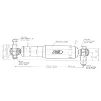 Amortyzator osi AL-KO Octagon niebieski 1350 kg