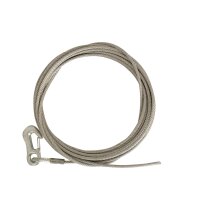 Linka stalowa 6 mm x 10 m z karabinczykiem