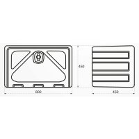 Skrzynka narzędziowa STABILO 800 x 450 x 450 mm, box 800
