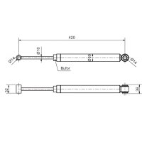 Amortyzator najazdowy do AL-KO 351VB/251VB-1 | STABILUS