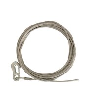 Linka stalowa 7 mm x 12 m z karabinczykiem do 3 T