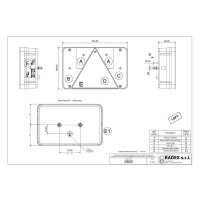 RADEX 5800 lampa tylna prawa