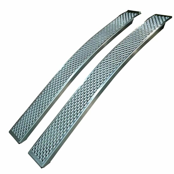 Rampy najzdowe 200 x 1500 mm aluminium, zakrzywione, 2 sztuki komplet, 400 kg na parę