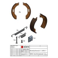 Szczęki hamulcowe 200 x 50 mm do BPW B2050