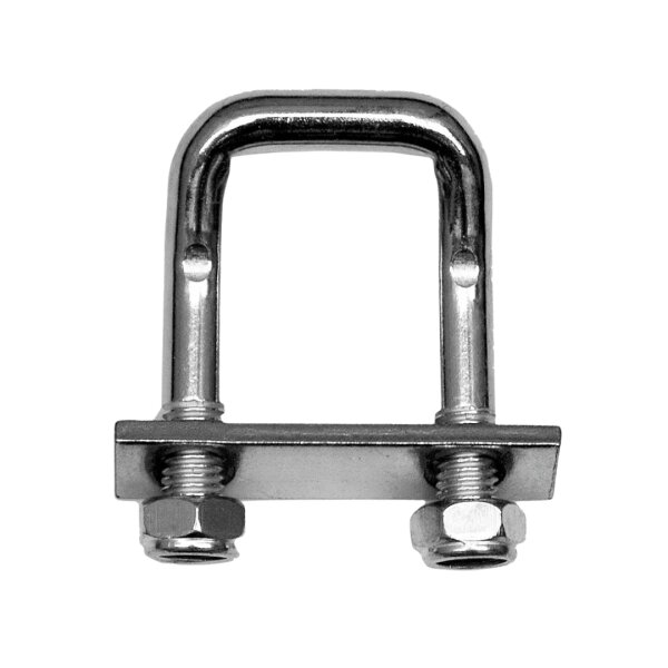 Uchwyt ładunkowy M12 wygięty pod kątem z płytką i śrubami