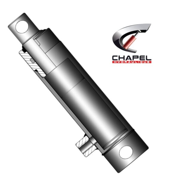 CHAPEL - Siłownik hydrauliczny jednostronny 40/22 mm, skok 300 mm, 220 bar | 640/3