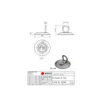 Uchwyt do zabezpieczania ładunku wpuszczany okrągły FI 97 x 13 mm, SPP