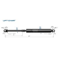 Sprężyna gazowa Lift-O-Mat 10/22, długość 285 mm, skok 95mm, oczko fi8/fi8, siła 900N