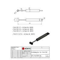 Amortyzator najazdowy STABILUS do PEITZ PAV/SR 2.7