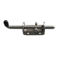 Zaczep burtowy sprężynowy zamknięcie burty uchylnej 165 mm, stal nierdzewna