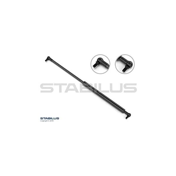 Sprężyna gazowa Typ Lift-O-Mat 6/15, dł. 315 mm, skok 120 mm, przegub kątowy M8/M8, siła 250N