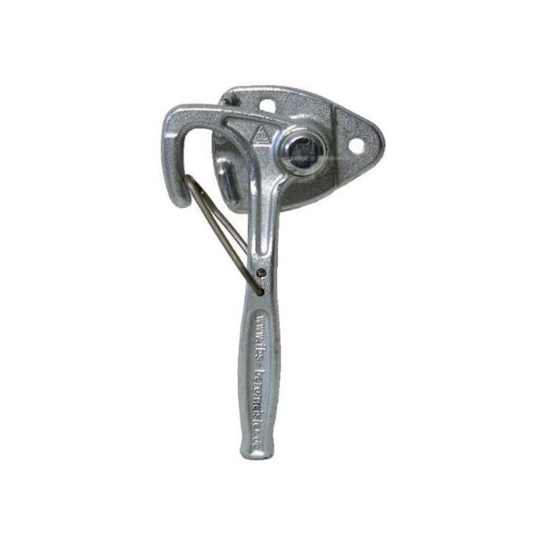 Zamknięcie dźwigniowe kątowe prawe 142 mm z zabezpieczeniem, FBS