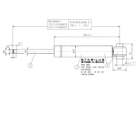 Amortyzator najazdowy do AL-KO/BPW ZAV 1.05-2/1.15-1, długość 295 mm